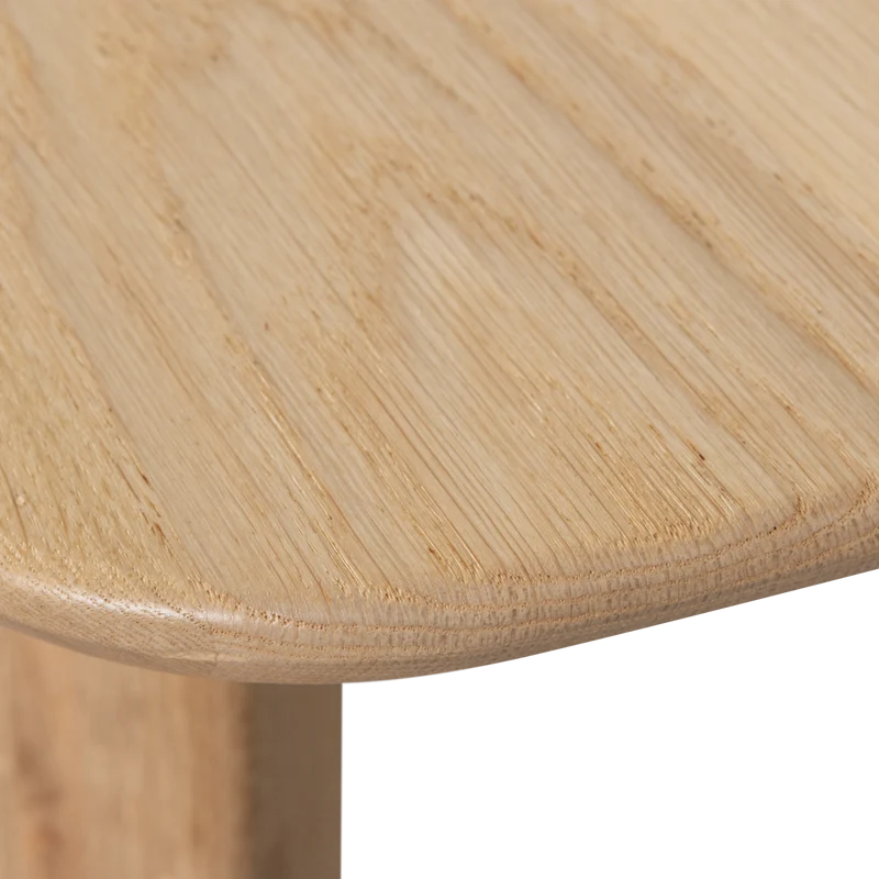 Tablo tisch dänisch oval durchgehende lamelle 180x100 cm transparant