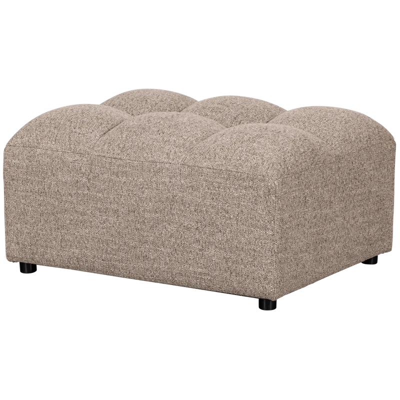 Allure hocker gewebtes braun melange