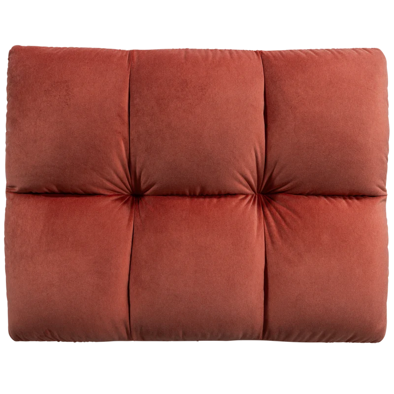 Allure hocker gewaschener samt blush