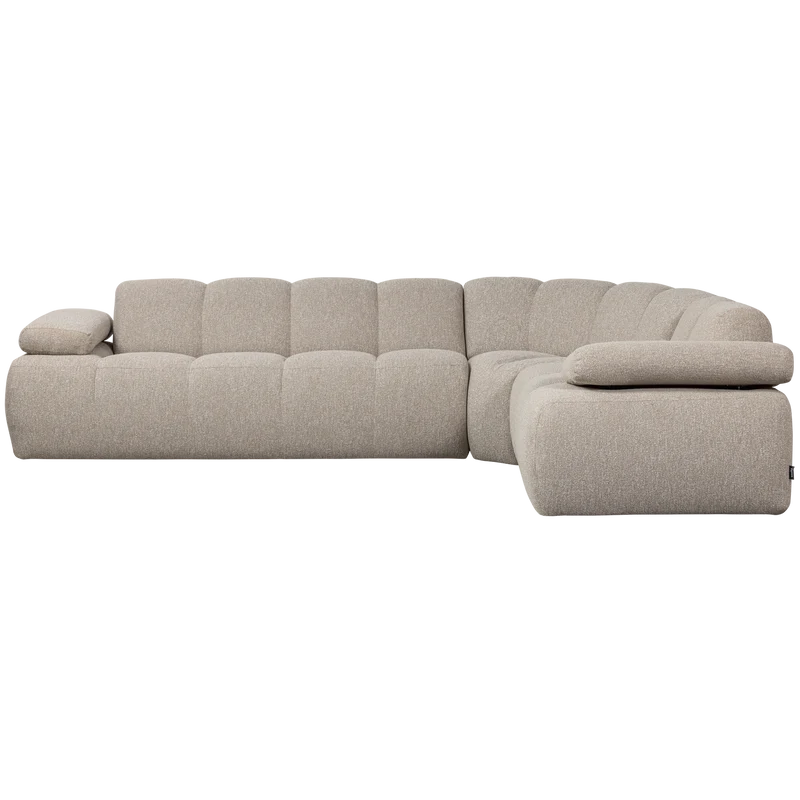 Mojo eckbank rechts bouclé beige melange