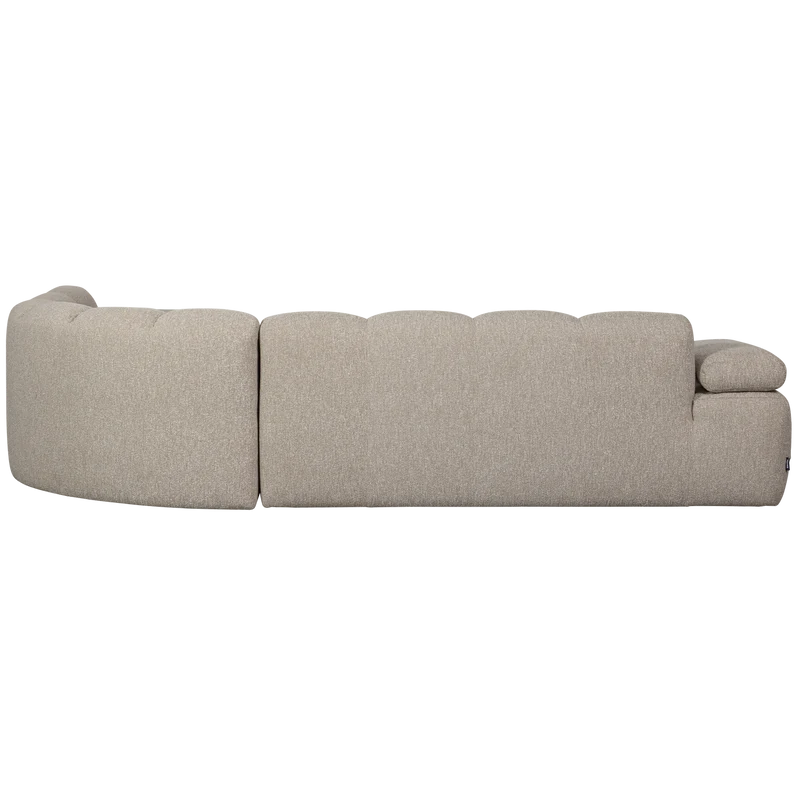 Mojo eckbank rechts bouclé beige melange