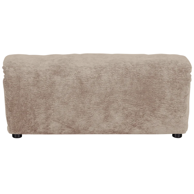 Baggy hocker 3D chenille sand