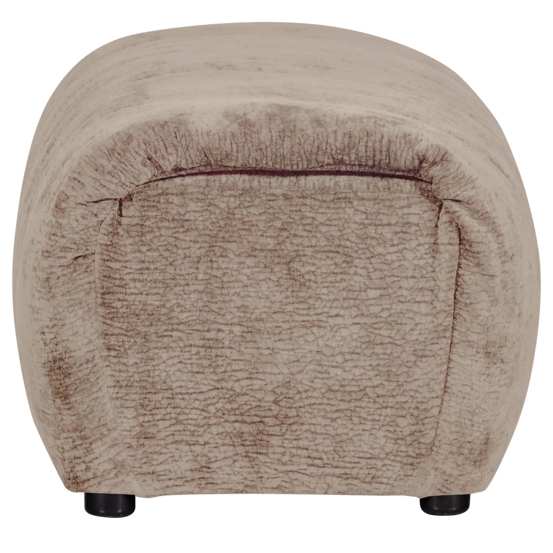 Baggy hocker 3D chenille sand