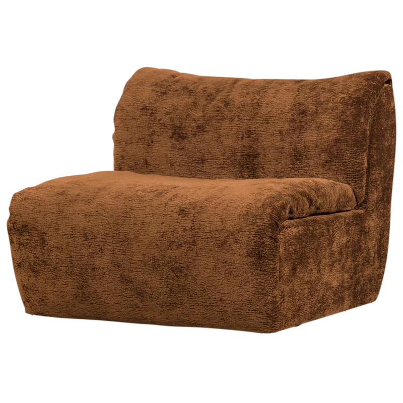 Baggy 1-sitzer element 3D chenille mittelbraun
