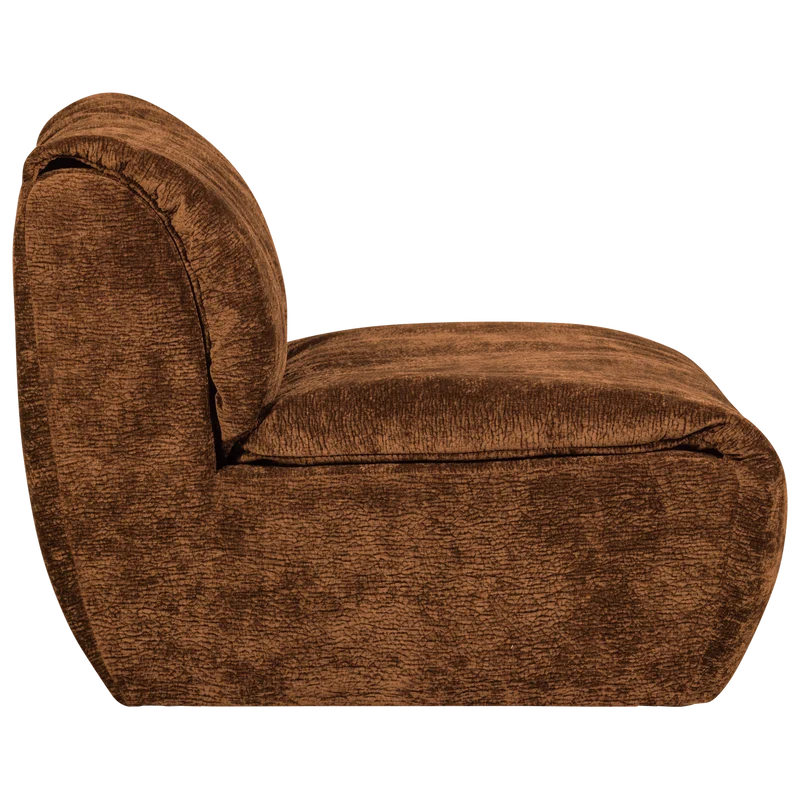 Baggy 1-sitzer element 3D chenille mittelbraun