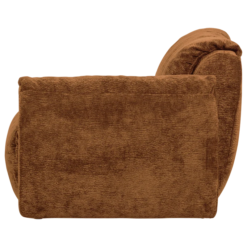Baggy 1-sitzer element arm rechts 3D chenille mittelbraun