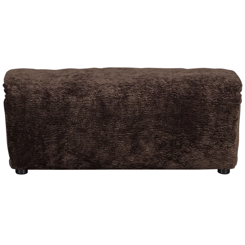 Baggy hocker 3D chenille dunkelbraun
