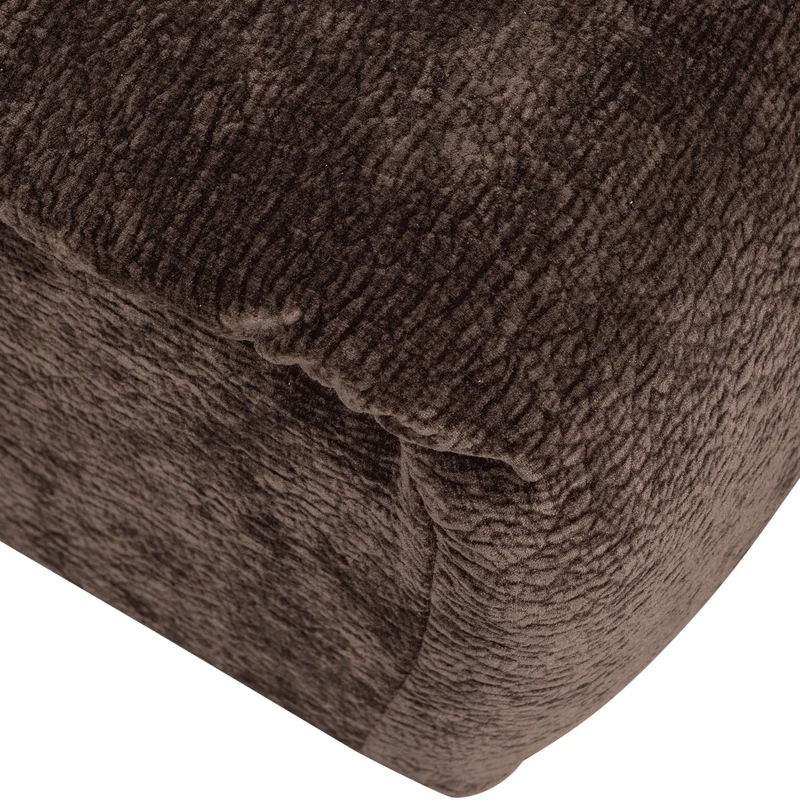 Baggy hocker 3D chenille dunkelbraun