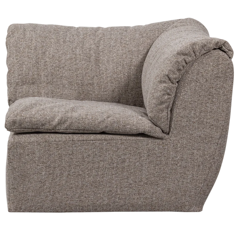 Baggy eckelement braun melange