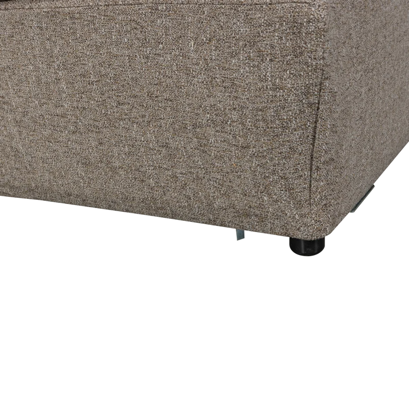 Baggy eckelement braun melange