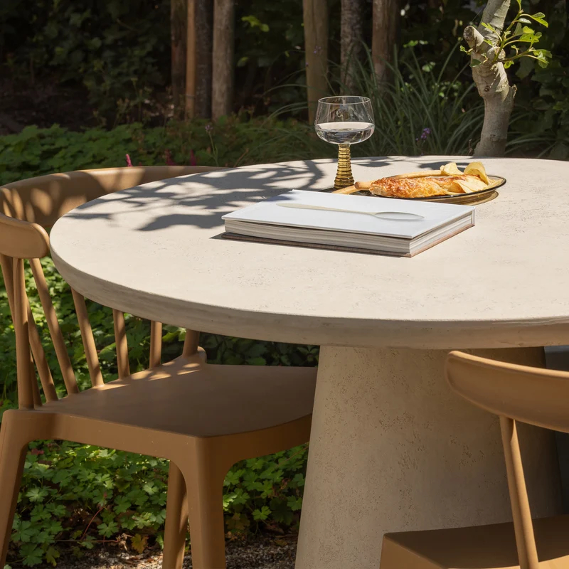Bliss gartenstuhl mit stangen biofaser karamell melange