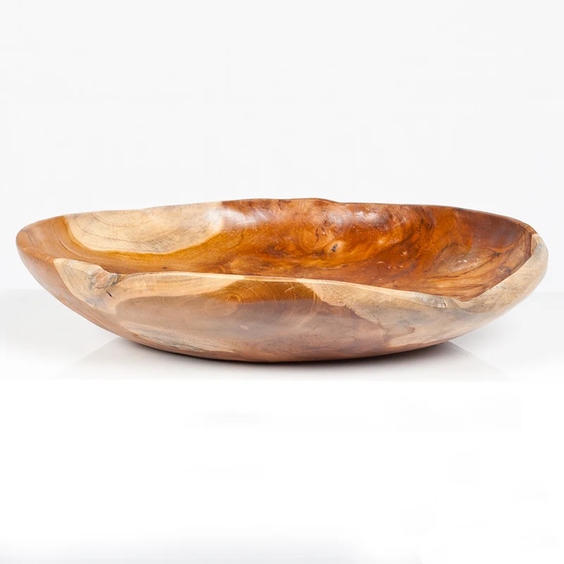 Schale TURKU Ø ca.: 40cm aus massivem Teak-Wurzelholz