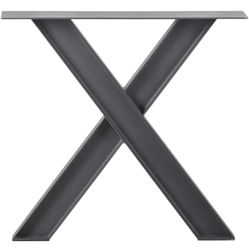 Industrial X-Fusse metal schwarz