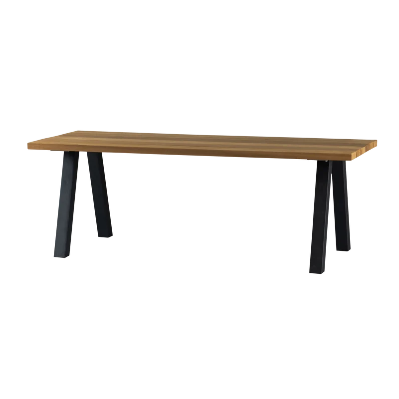Tablo garten tisch ayous natural mit A-fusse metal