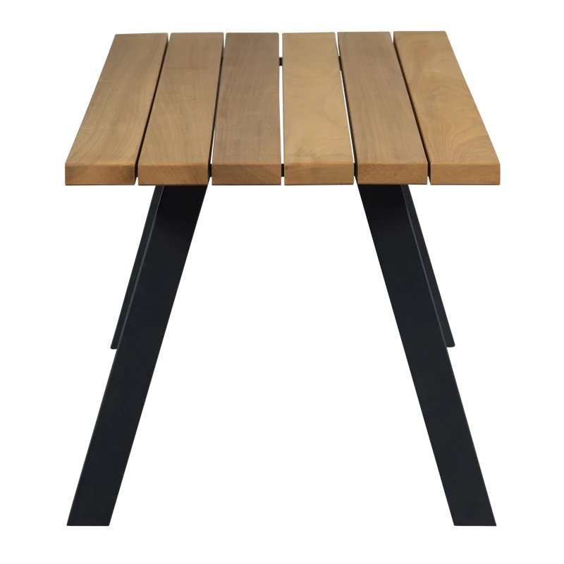 Tablo garten tisch ayous natural mit A-fusse metal