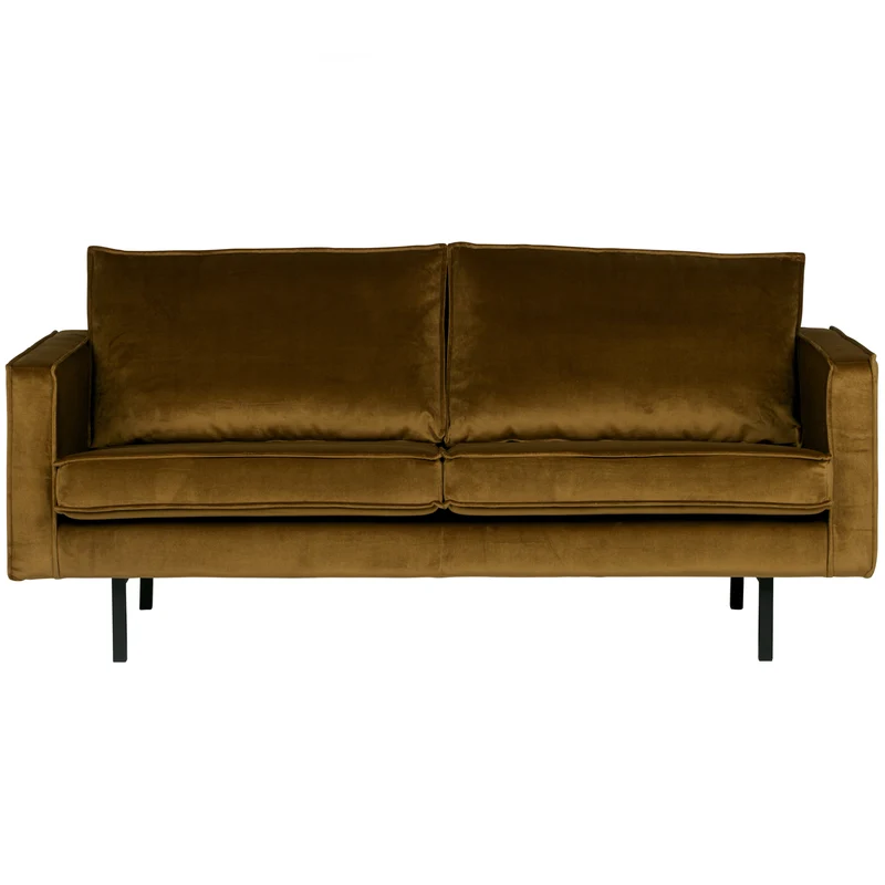 Rodeo 2,5-sitzer sofa velvet honiggelb