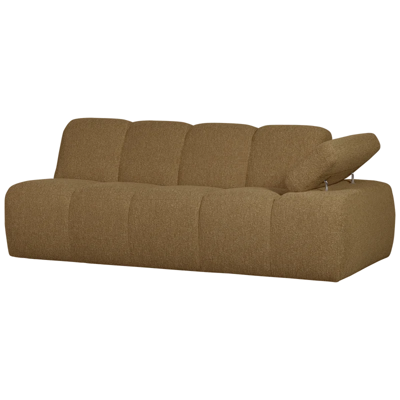Mojo 2-sitzer element arm rechts bouclé gelbbraun melange