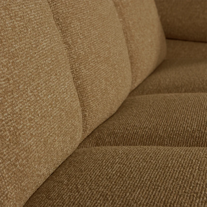 Mojo 2-sitzer element arm rechts bouclé gelbbraun melange