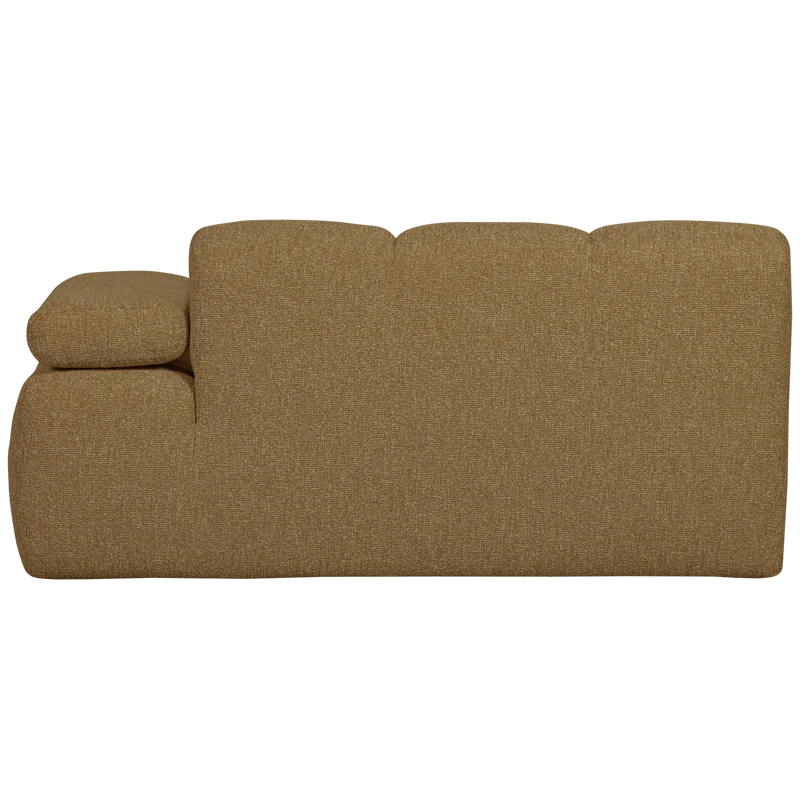 Mojo 1,5-sitzer element arm rechts bouclé gelbbraun melange