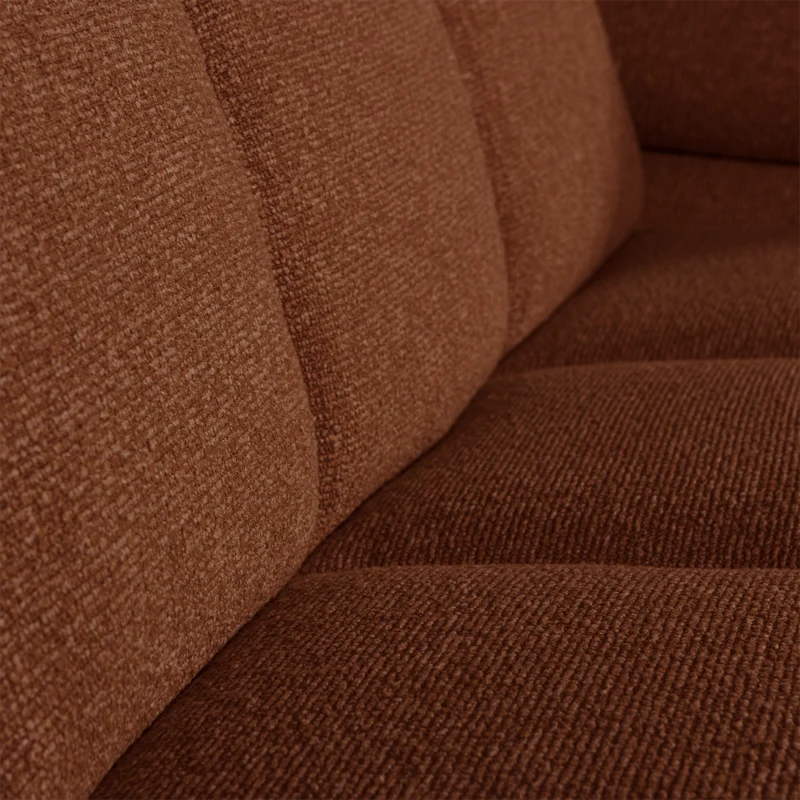 Mojo 2-sitzer element arm rechts bouclé rostbraun meliert