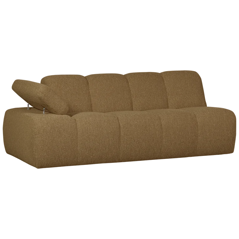 Mojo 2-sitzer element arm links bouclé gelbbraun melange