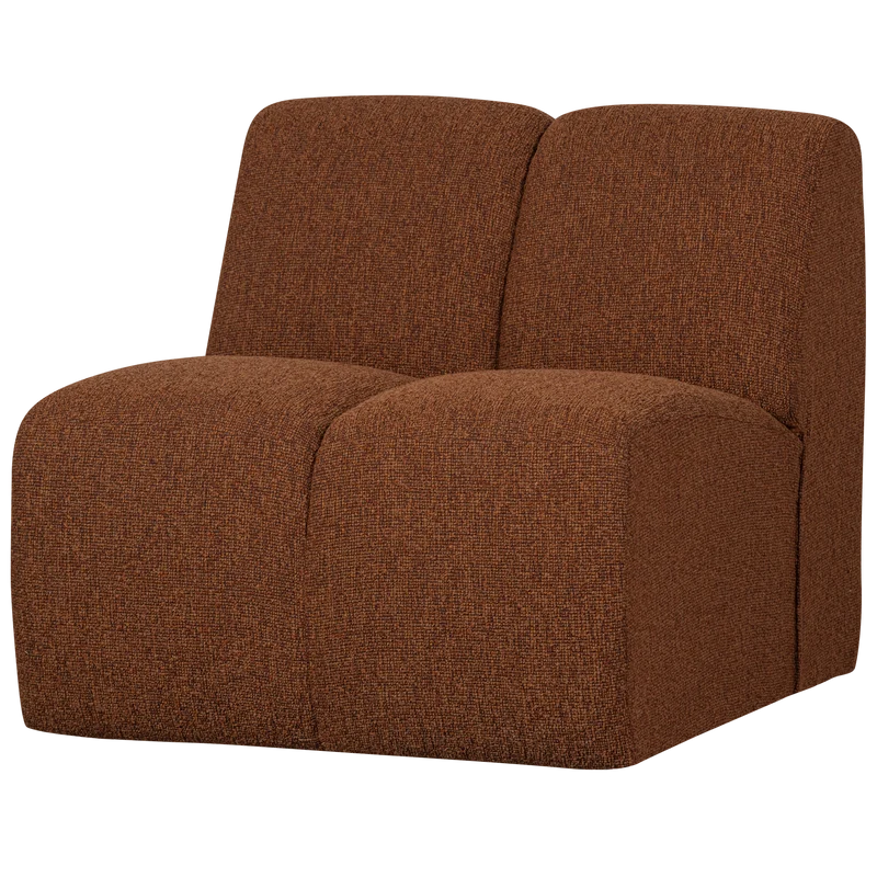 Mojo 1-sitzer element bouclé rostbraun meliert