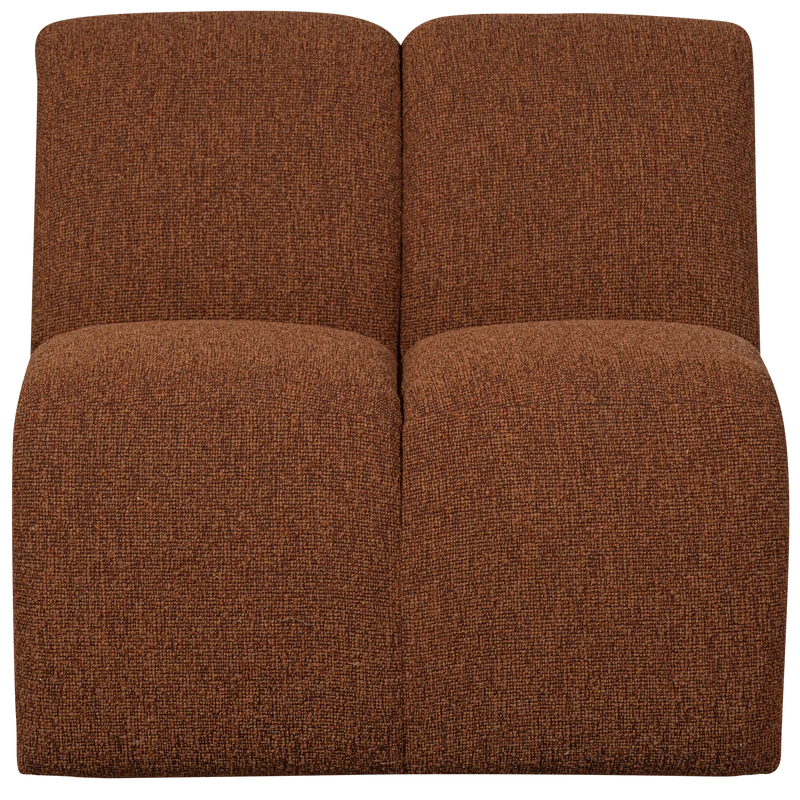 Mojo 1-sitzer element bouclé rostbraun meliert
