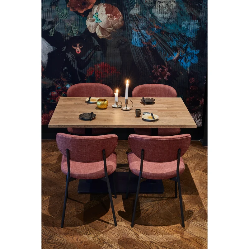 Tablo tisch gerade finger las 120x80 cm cashmere brown