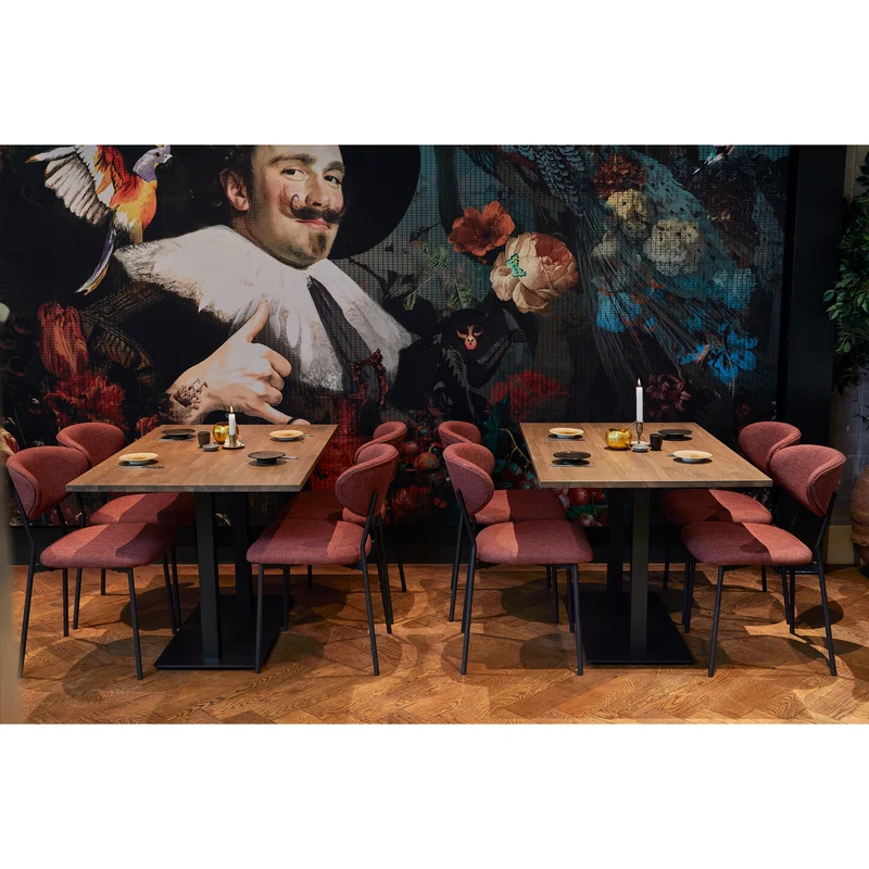Tablo tisch gerade finger las 120x80 cm cashmere brown