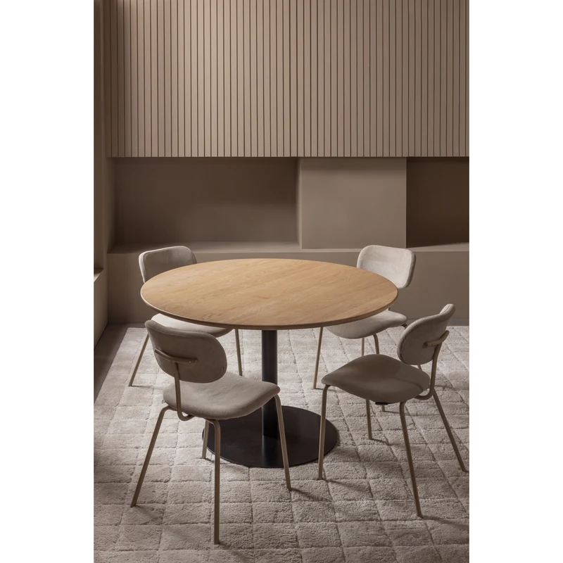 Tablo tisch rund finger las ø120 cm transparant