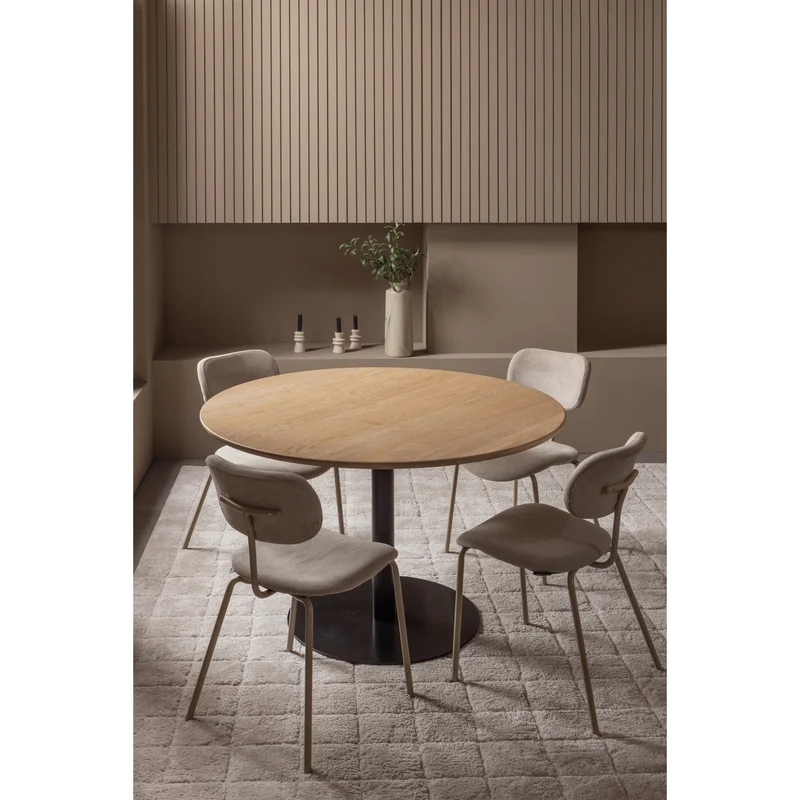 Tablo tisch rund finger las ø120 cm transparant