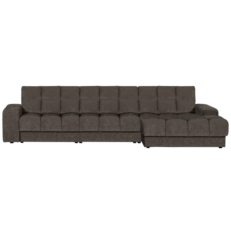 Second Date chaise longue rechts vintage warmes grau