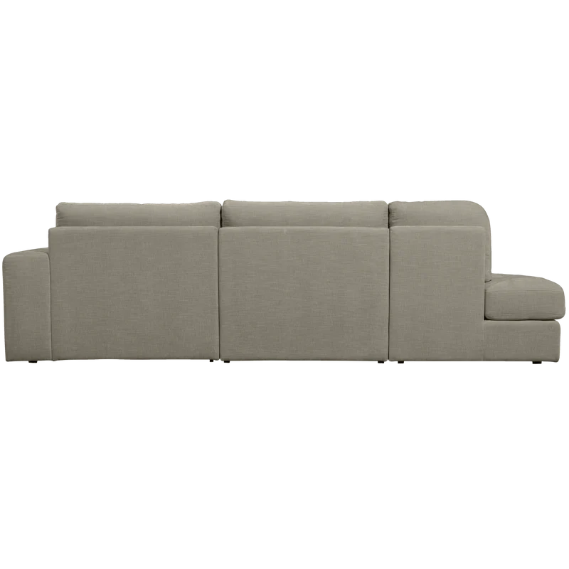 Family 2,5-sitzer sofa rundung links warm grau