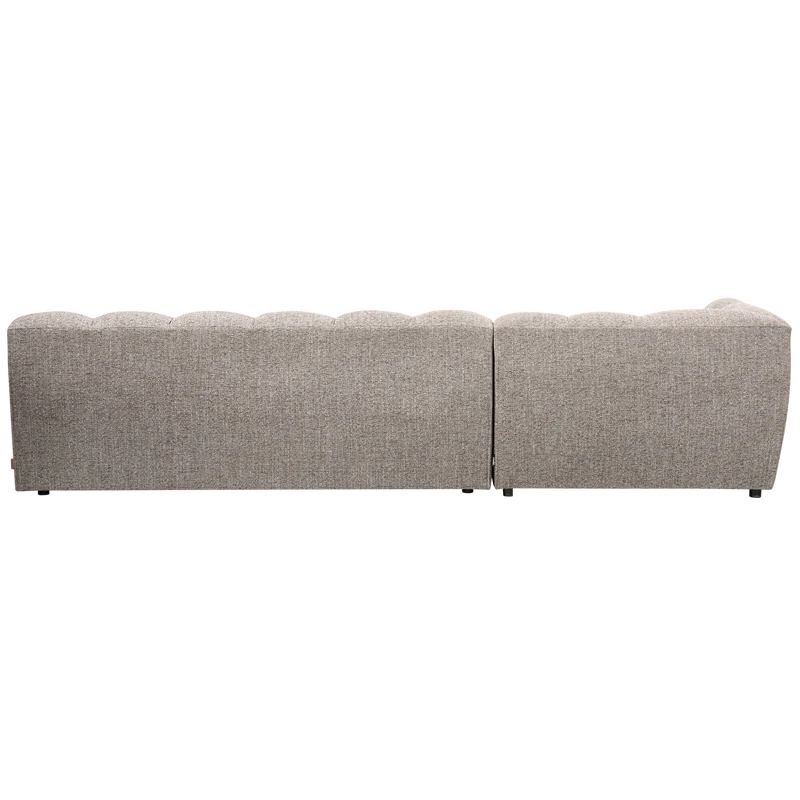 Allure chaise longue links gewebtes clay melange