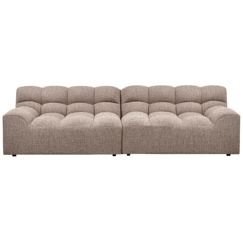 Allure 3-sitzer sofa gewebtes braun melange