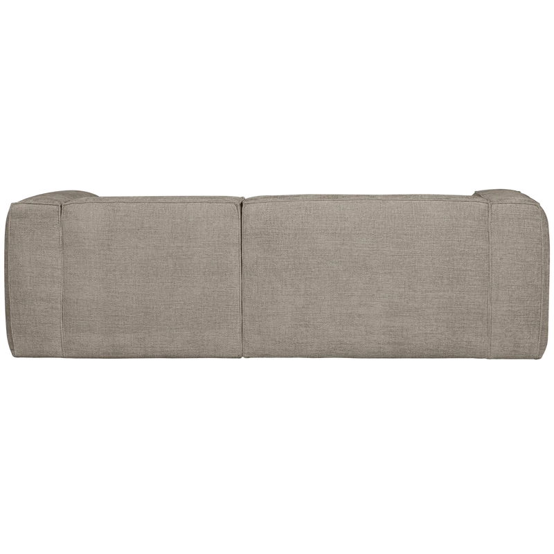 Bean chaise longue sofa rechts grobe melange travertin
