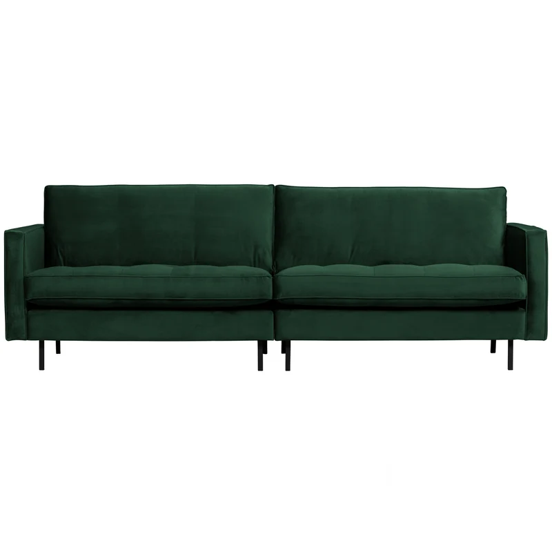 Rodeo classic 3-sitzer sofa velvet waldgrün