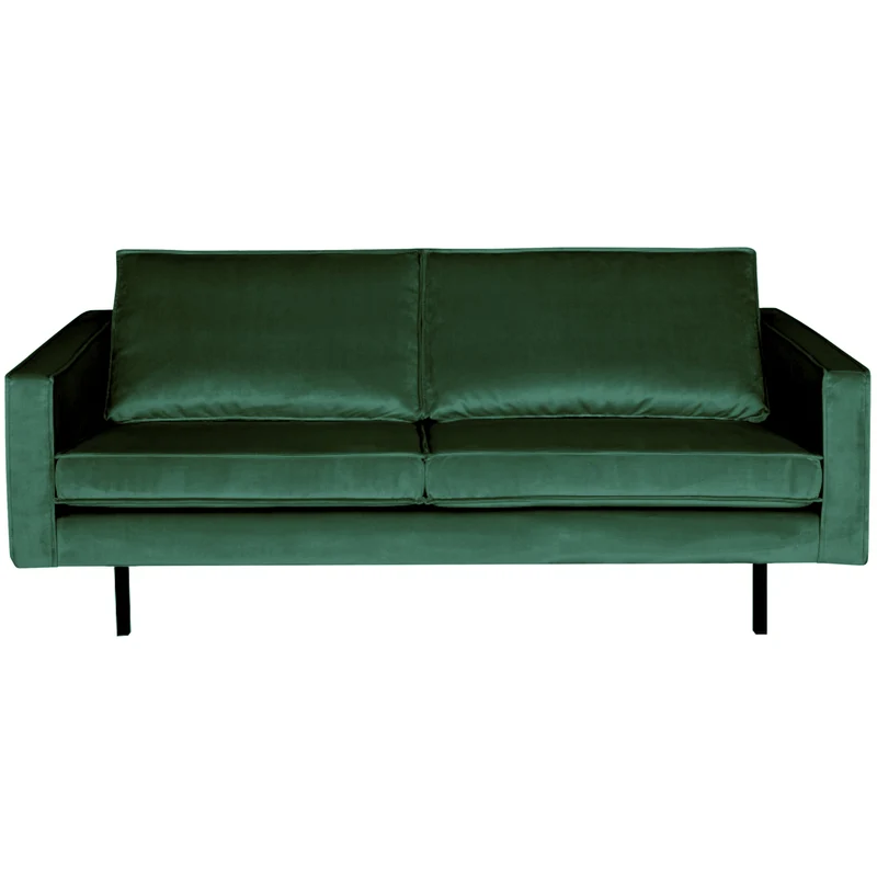 Rodeo 2,5-sitzer sofa velvet waldgrün
