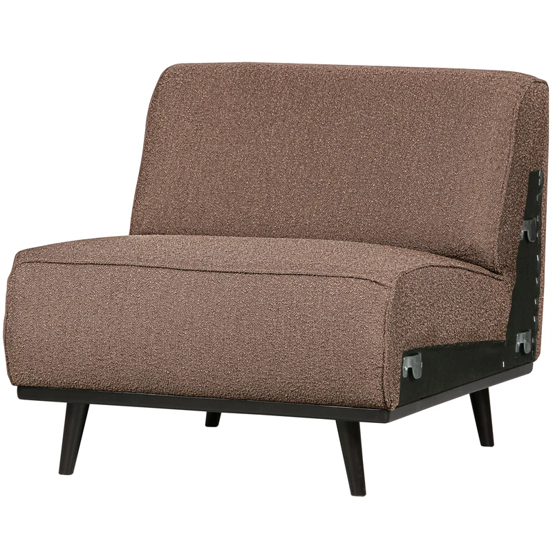 Statement 1-sitzer element bouclé nougat