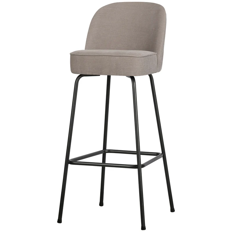 Vogue barhocker 80 cm gewebtes stoff sand