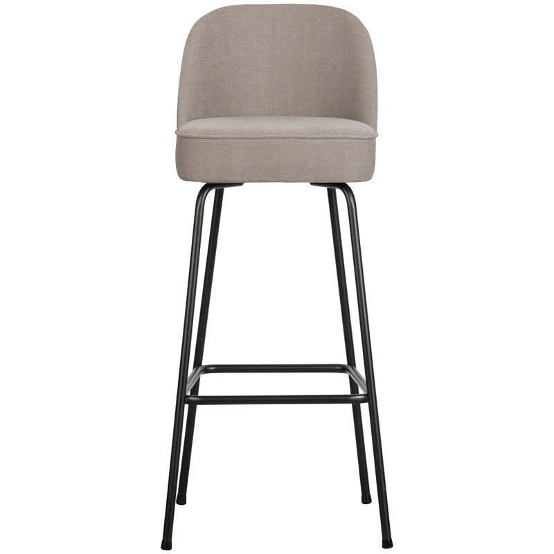 Vogue barhocker 80 cm gewebtes stoff sand