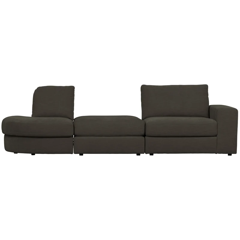 Family 1-sitzer element runde ecke links anthrazit