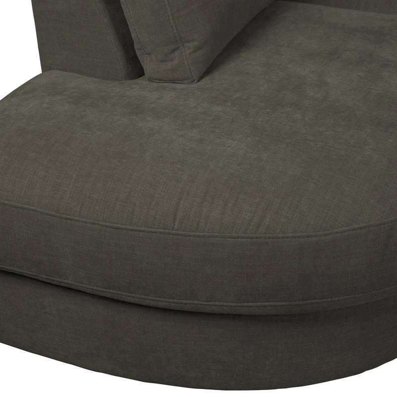 Family 1-sitzer element runde ecke links anthrazit