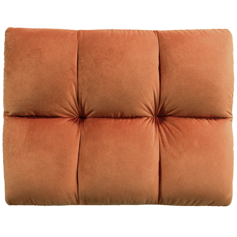Allure hocker gewaschener samt terra