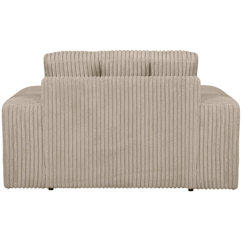 Second Date loveseat gerippter stoff travertin