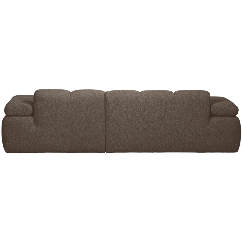 Mojo chaiselongue sofa rechts bouclé braun melange