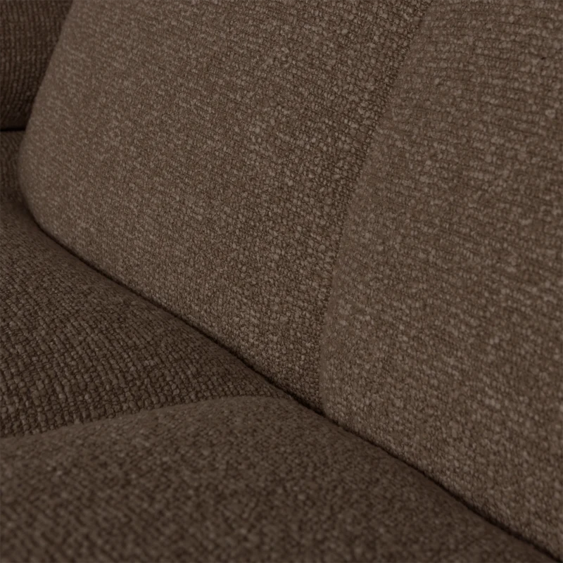Mojo 1,5-sitzer element arm links bouclé braun melange