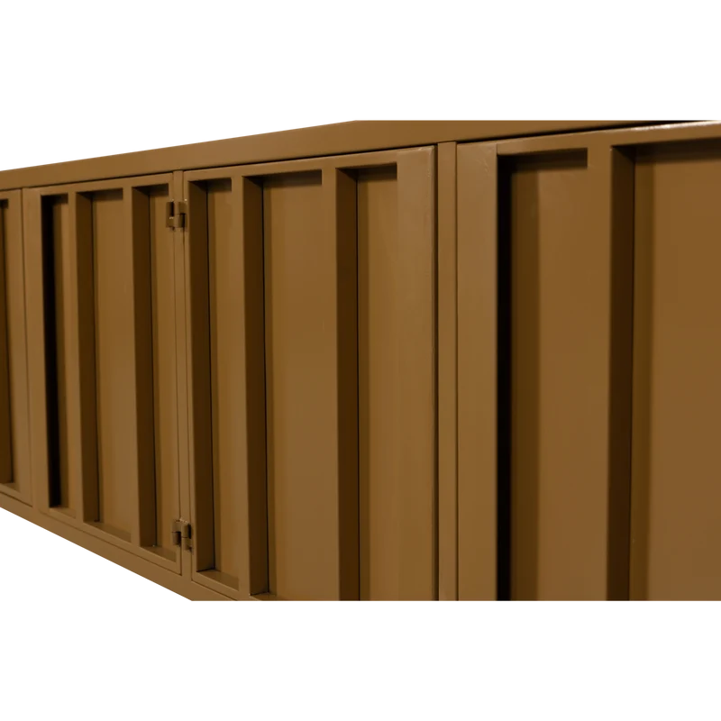 Level tv schrank metall honiggelb 44x160 cm