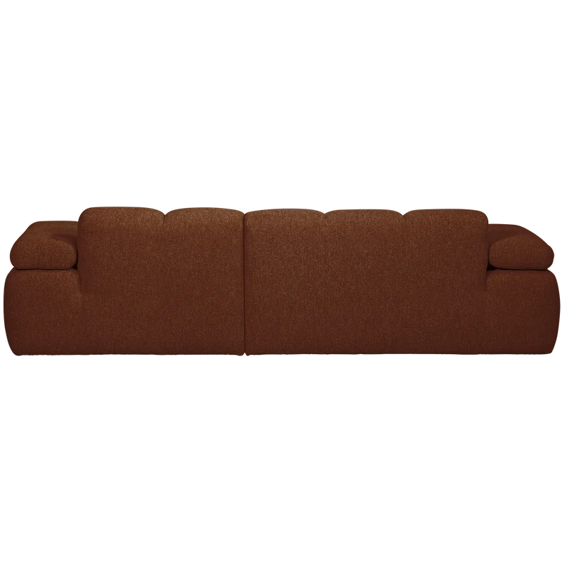 Mojo chaiselongue sofa rechts bouclé rust brown meliert