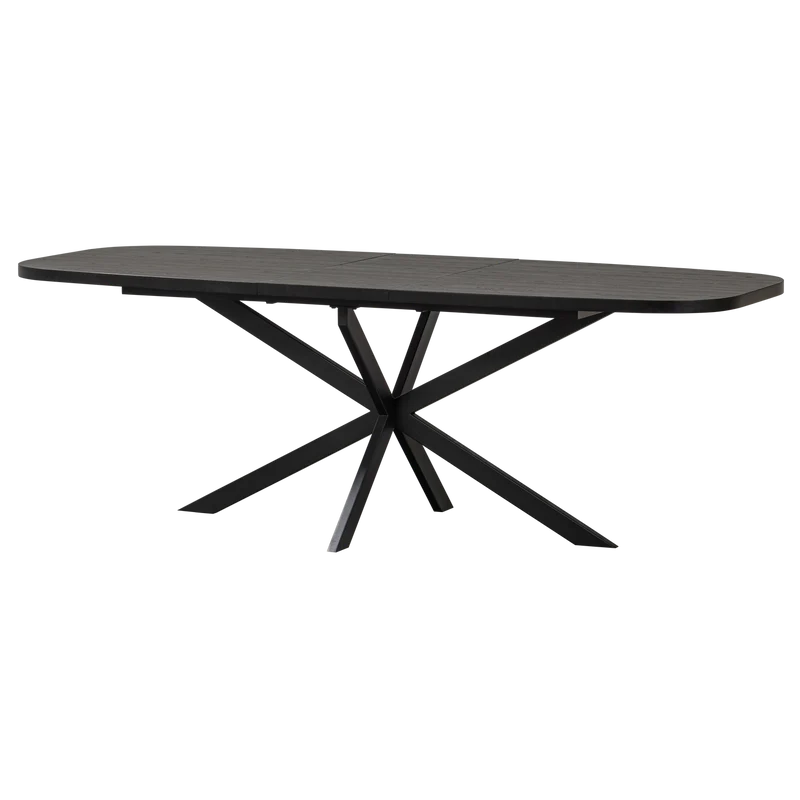 Arros esstisch ausziehbar 180-220x90 cm mdf schwarz